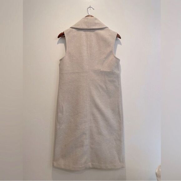 Joie open front duster sleeveless in oatmeal NEW - Picture 2 of 6